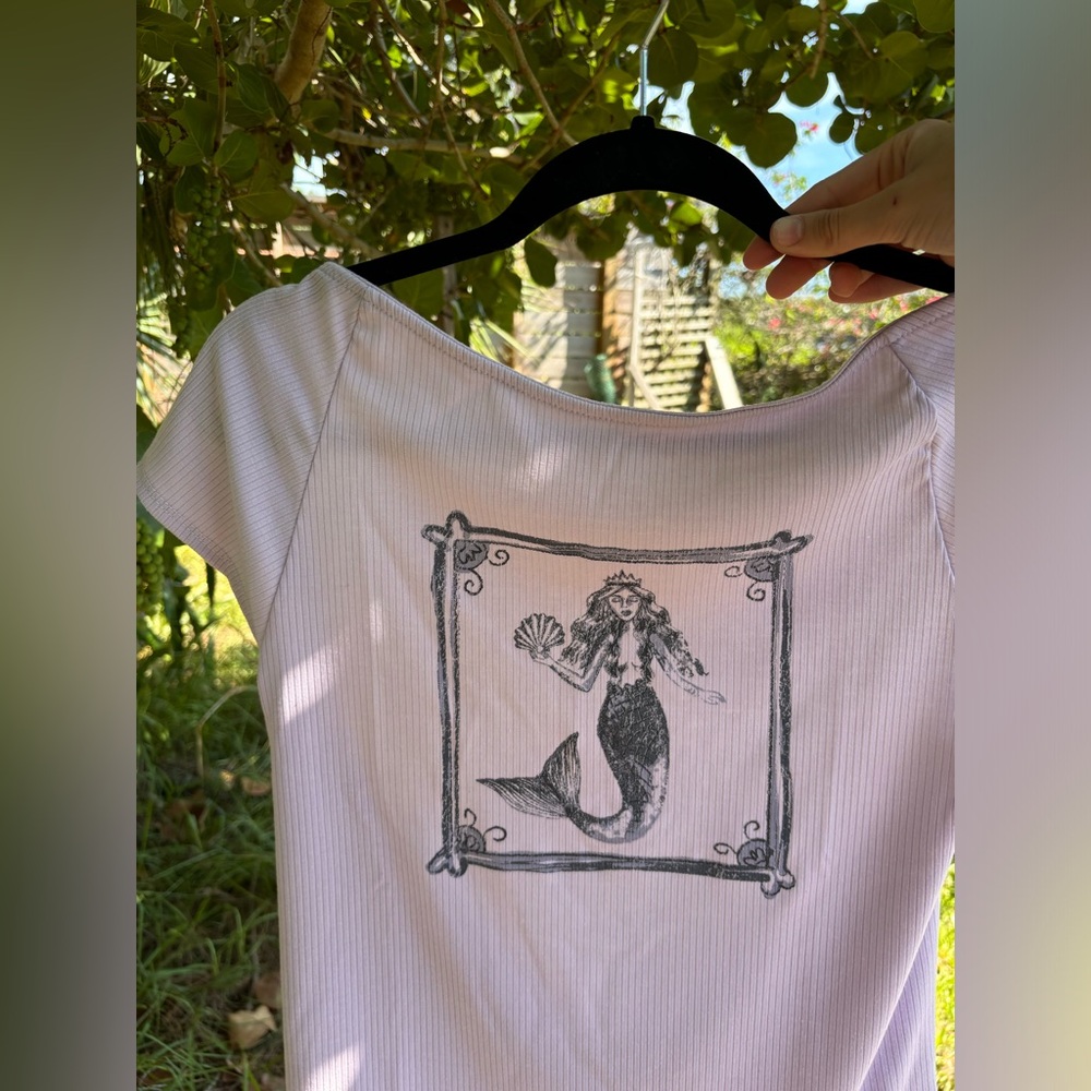 uo mermaid baby tee